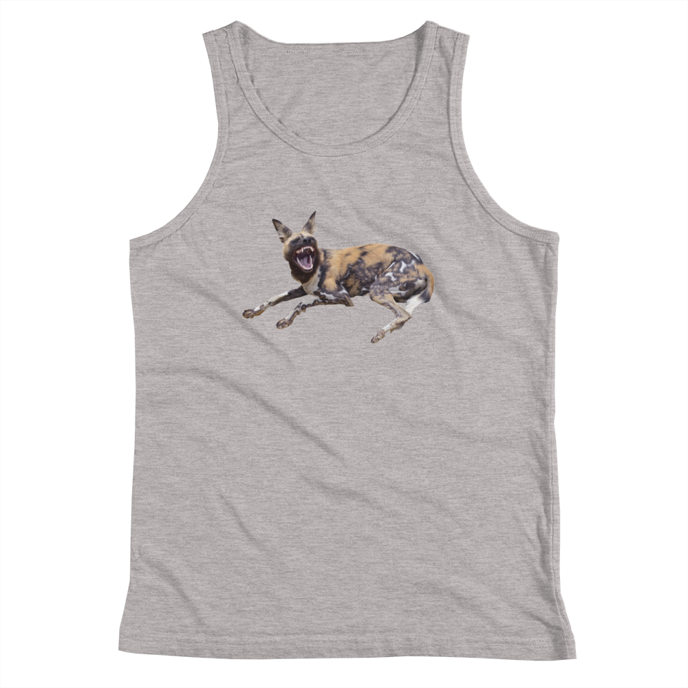 African-Wild-Dog Print Youth Tank Top