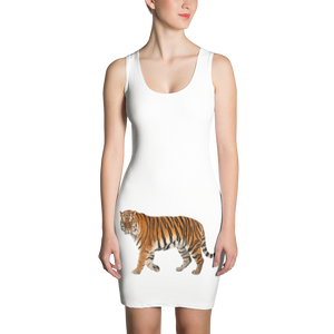 Siberian-Tiger Print Sublimation Cut & Sew Dress