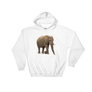 African-Forrest-Elephant Print Hooded Sweatshirt