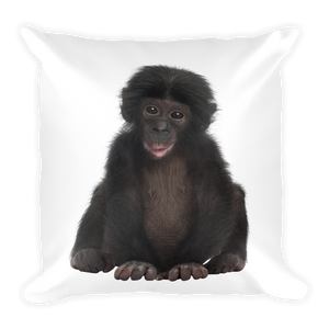 Bonobo Print Square Pillow