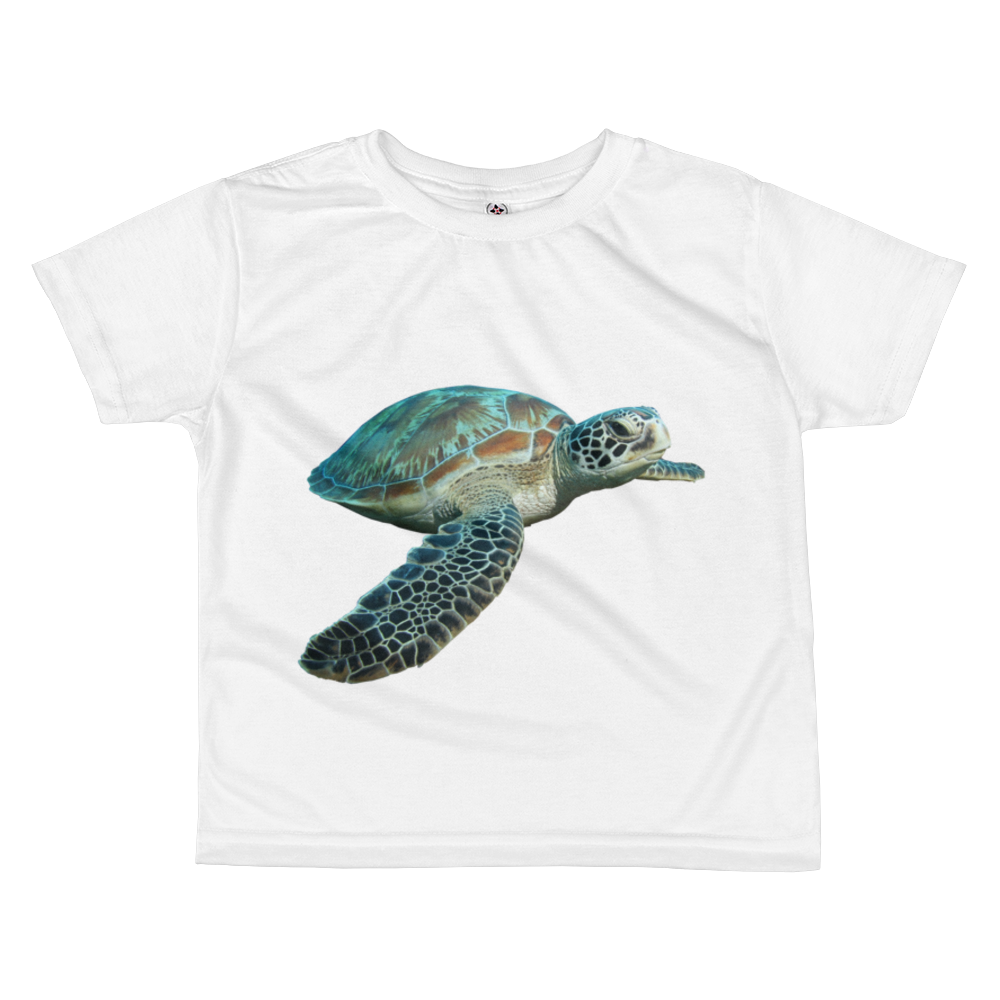 Sea-Turtle Print All-over kids sublimation T-shirt