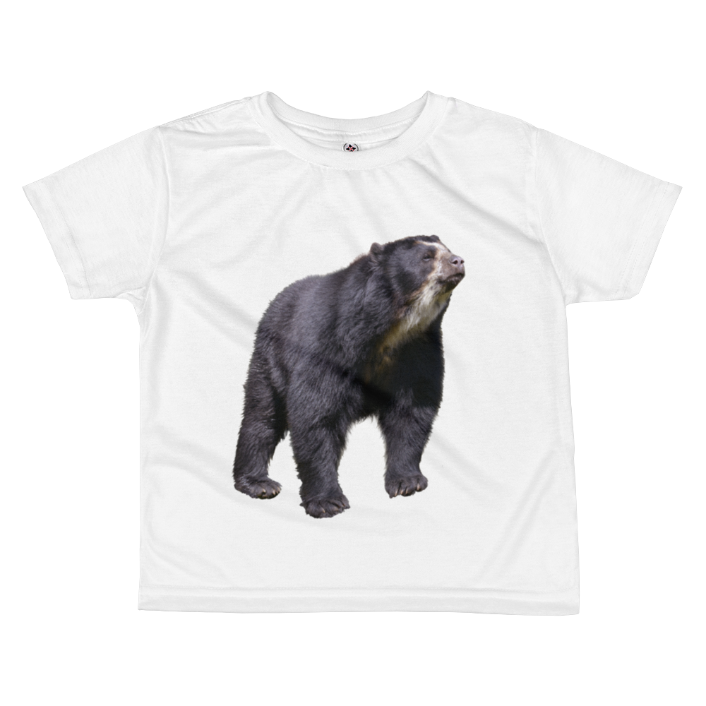 Specticaled-Bear Print All-over kids sublimation T-shirt