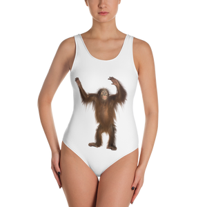 Orang-utan Print One-Piece Swimsuit