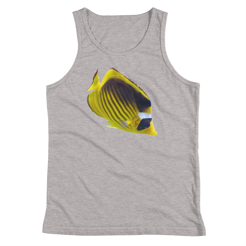 Butterfly-Fish Print Youth Tank Top