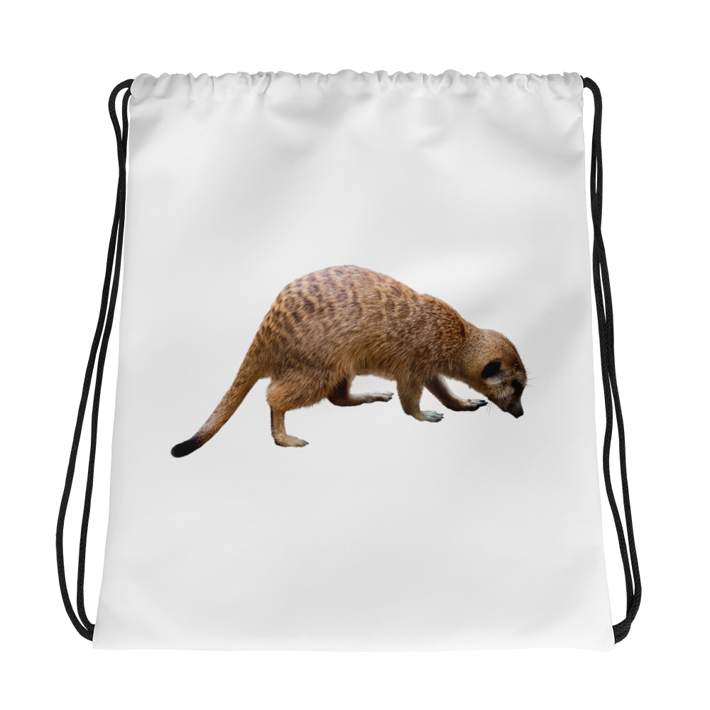 Mongoose- Print Drawstring bag