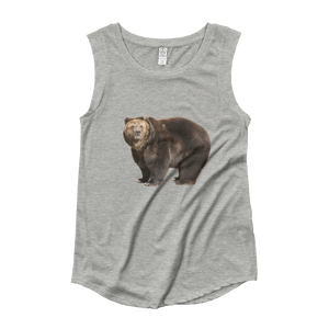 Brown-Bear Ladies‰۪ Cap Sleeve T-Shirt