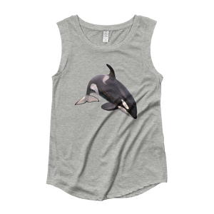 Killer-Whale Ladies‰۪ Cap Sleeve T-Shirt
