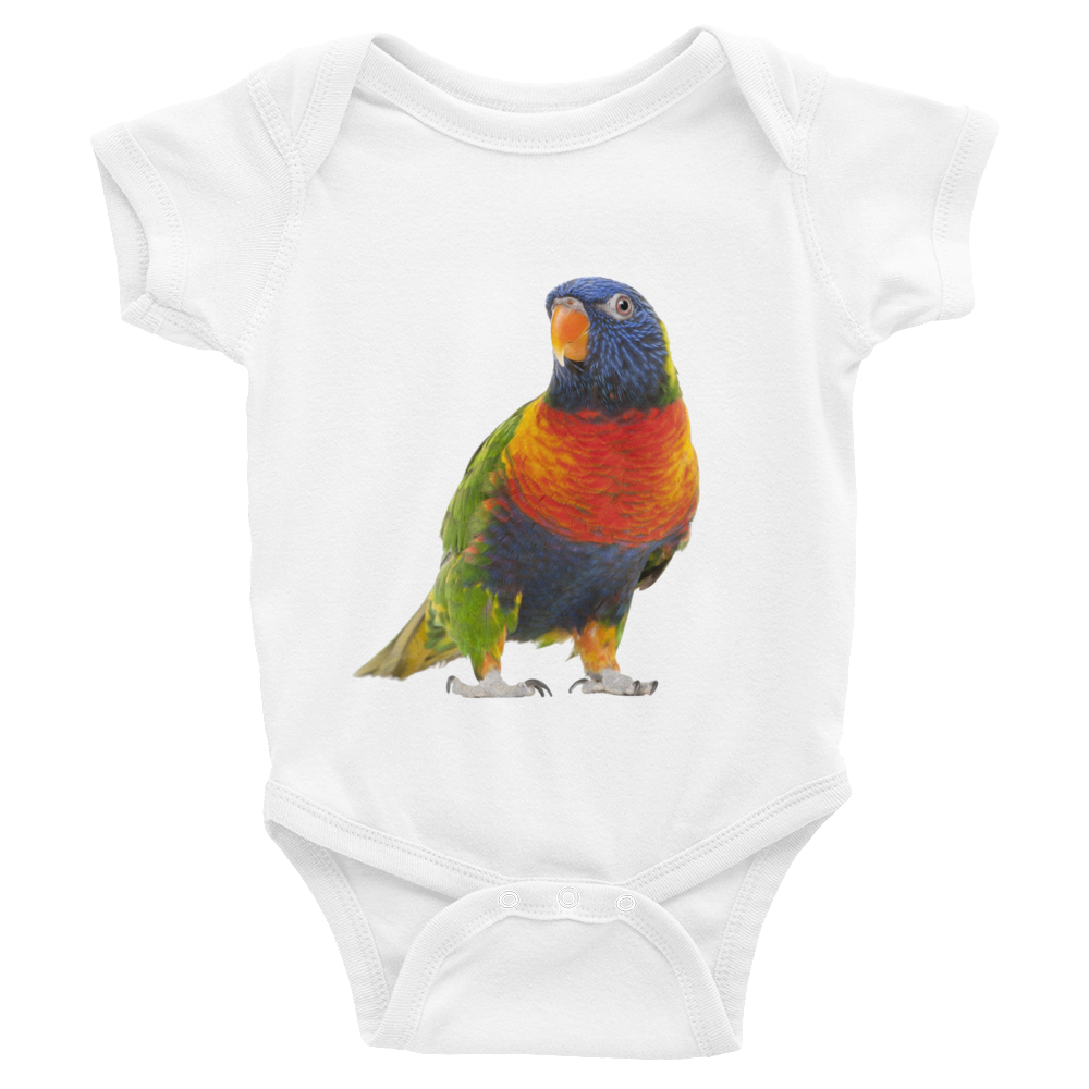 Parrot- Print Infant Bodysuit