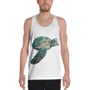 Sea Turtle Print Unisex Tank Top
