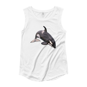 Killer-Whale Ladies‰۪ Cap Sleeve T-Shirt