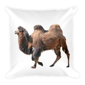 Bactrian-Camel Print Square Pillow