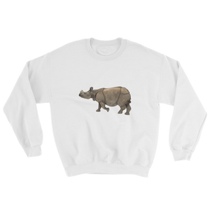 Indian-Rhinoceros Print Sweatshirt