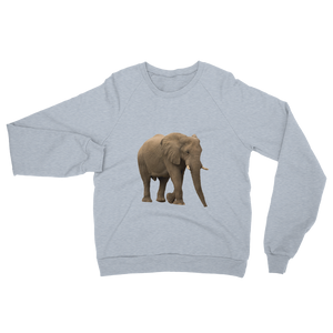 African-Forrest-Elephant Print Unisex California Fleece Raglan Sweatshirt