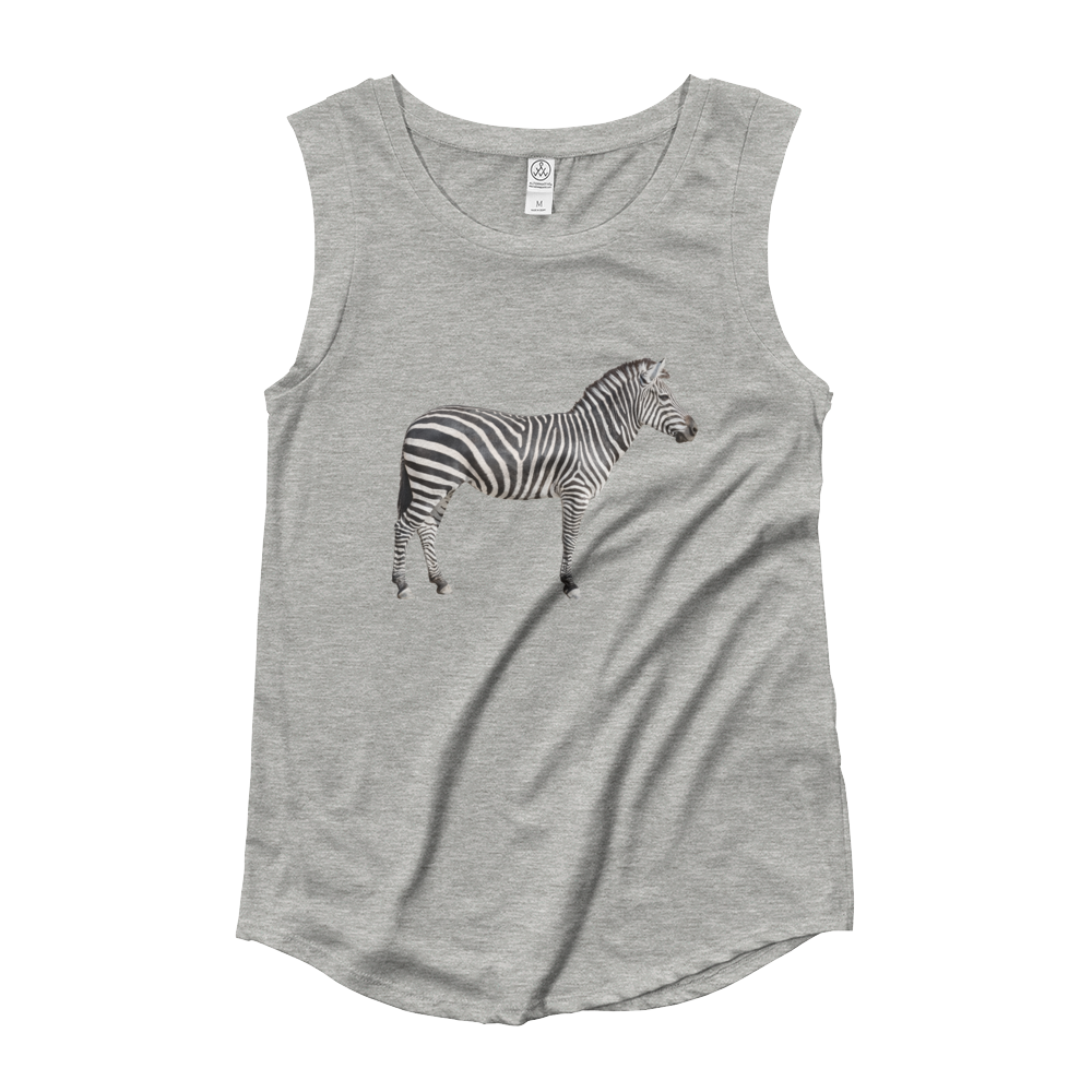 Zebra Ladies‰۪ Cap Sleeve T-Shirt