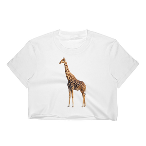 Giraffe Print Women's Crop Top
