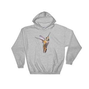 Hummingbird Print Hooded Sweatshirt