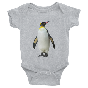 Emperor-Penguin Print Infant Bodysuit