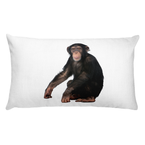 Chimpanzee Print Rectangular Pillow