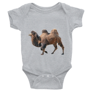 Bactrian-Camel Print Infant Bodysuit