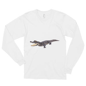 Dwarf-Crocodile Print Long sleeve t-shirt (unisex)