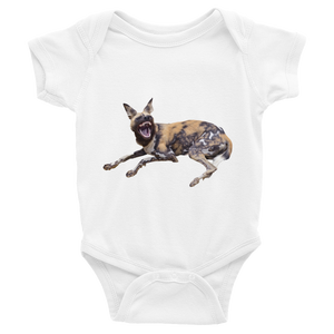 African-Wild-Dog Print Infant Bodysuit