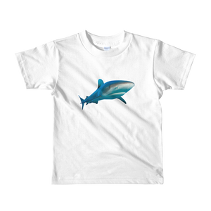Great-White-Shark Print Short sleeve kids t-shirt