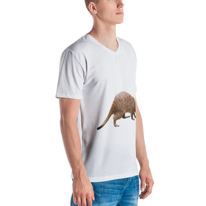Mongoose Print Men's V neck T-shirt