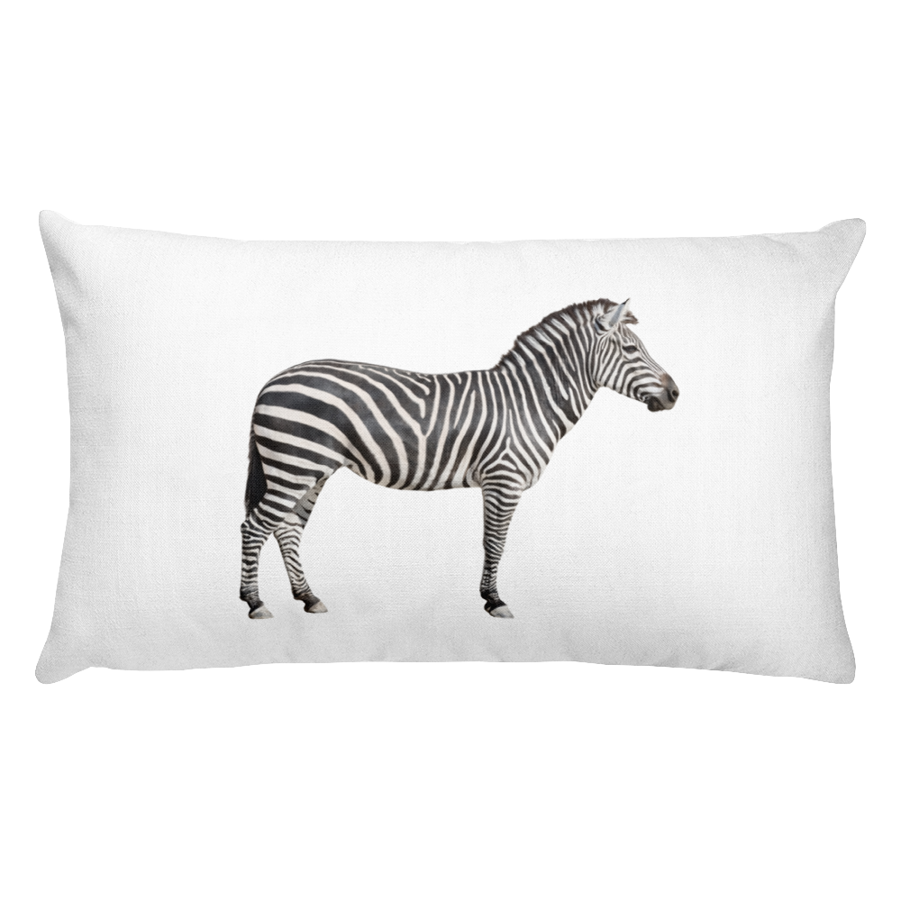 Zebra Print Rectangular Pillow