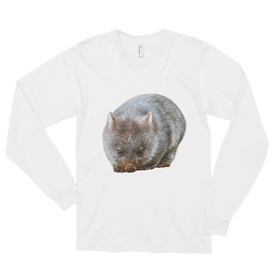 Wombat print Long sleeve t-shirt (unisex)