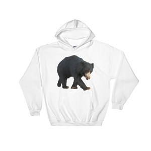 Sloth-Bear Print Hooded Sweatshirt