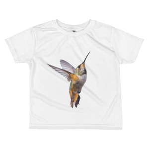 Hummingbird Print All-over kids sublimation T-shirt