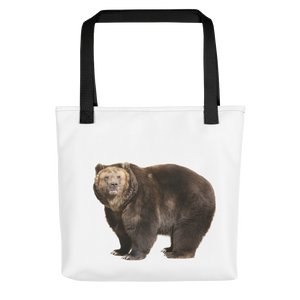 Brown-Bear Print Tote bag