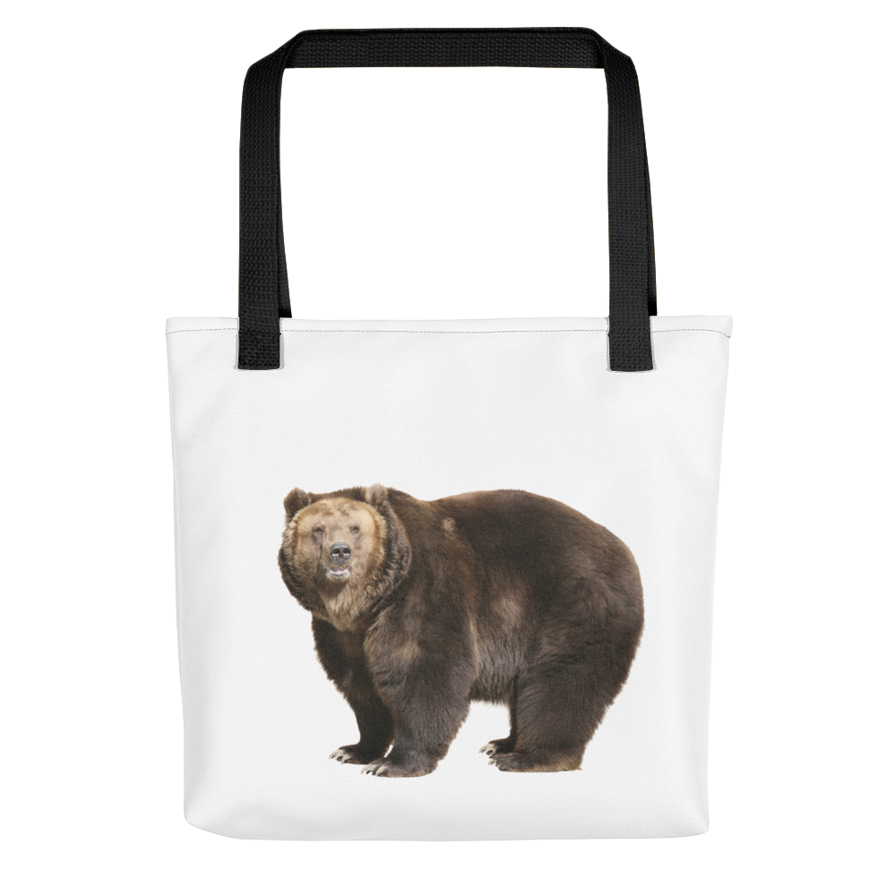 Brown-Bear Print Tote bag