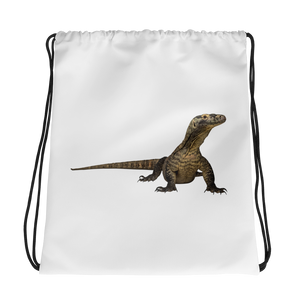 Komodo-Dragon Print Drawstring bag
