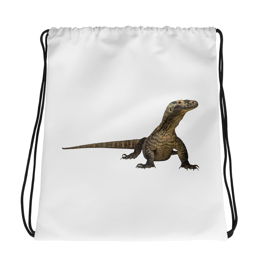 Komodo-Dragon Print Drawstring bag