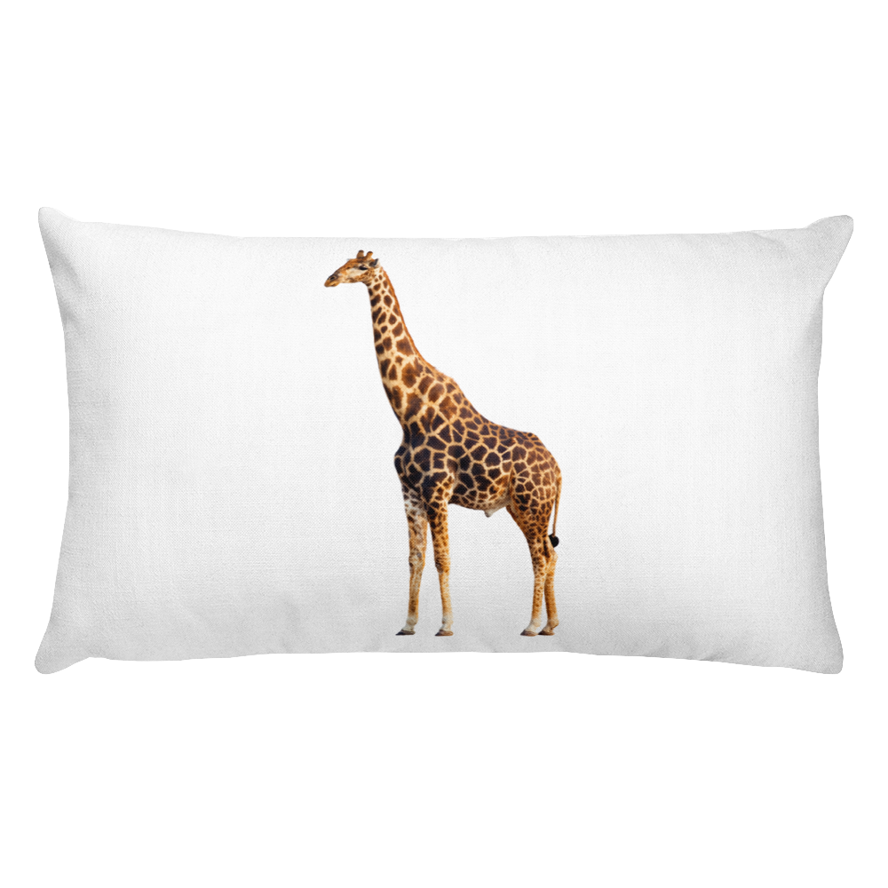Giraffe Print Rectangular Pillow