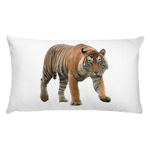 Bengal-Tiger Print Rectangular Pillow