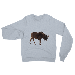 Wilderbeast print Unisex California Fleece Raglan Sweatshirt