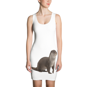 European-Otter Print Sublimation Cut & Sew Dress