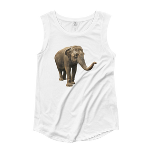 Indian-Elephant Ladies‰۪ Cap Sleeve T-Shirt