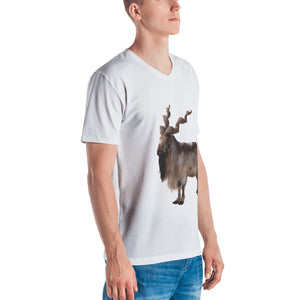 Markhoor Print Men's V neck T-shirt
