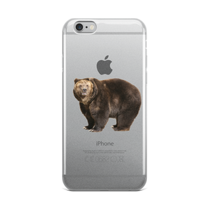 Brown-Bear Print iPhone Case