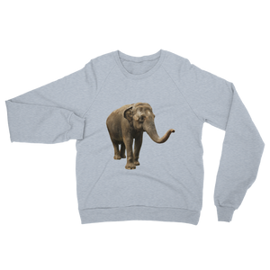 Indian-Elephant print Unisex California Fleece Raglan Sweatshirt