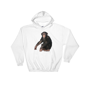 Chimpanzee Print Hooded Sweatshirt