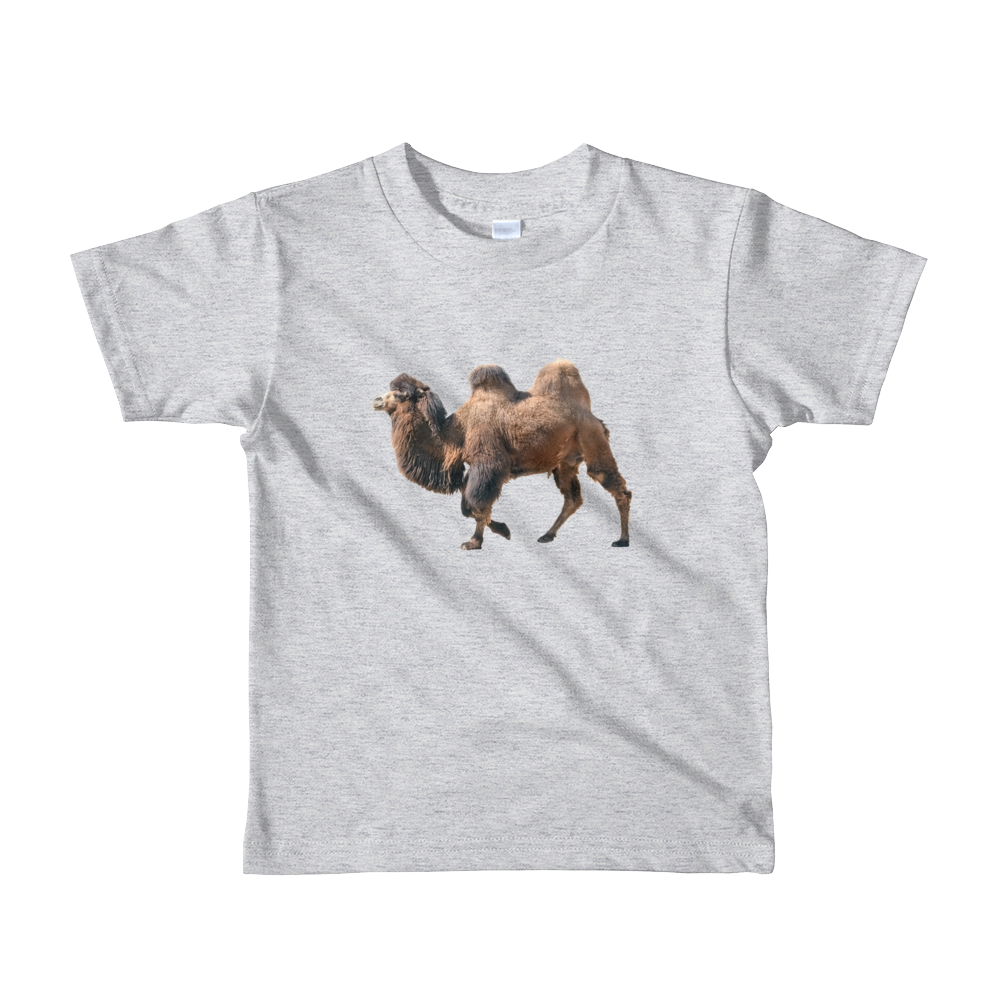 Bactrian-Camel Print Short sleeve kids t-shirt