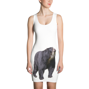 Specticaled-Bear Print Sublimation Cut & Sew Dress