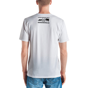 Polar Bear Print Men's V neck T-shirt