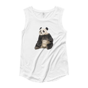 Giant-Panda Ladies‰۪ Cap Sleeve T-Shirt
