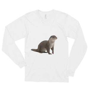 European-Otter Print Long sleeve t-shirt (unisex)