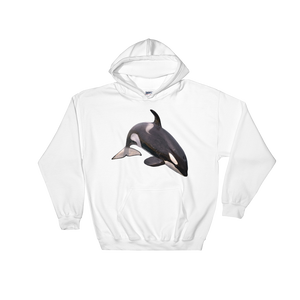 Killer-Whale- Print Hooded Sweatshirt
